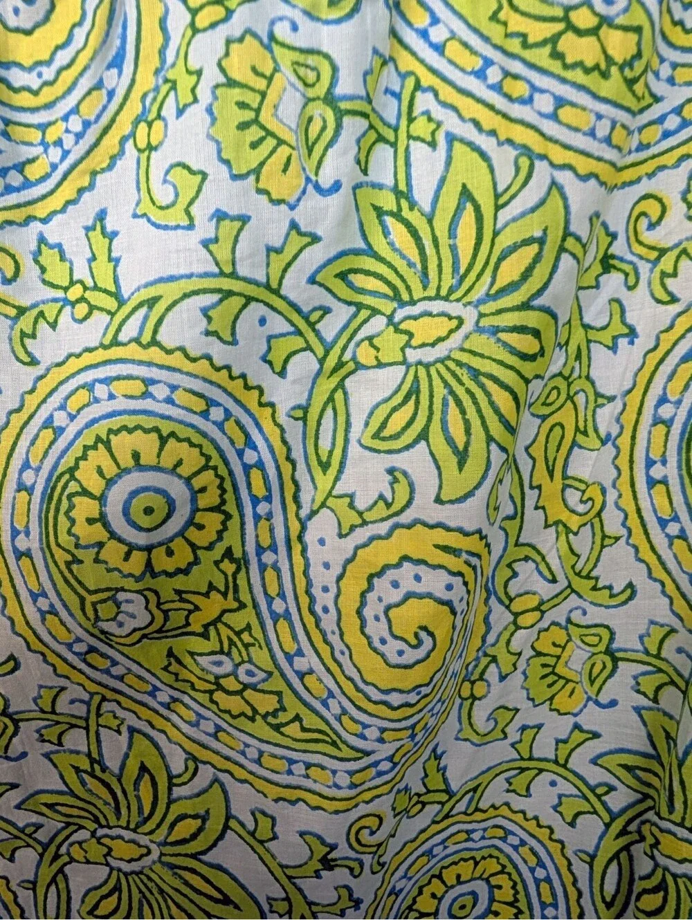 Dopamine Dressing SZ Blockprints x J.Crew Paisley Smocked Dress XL